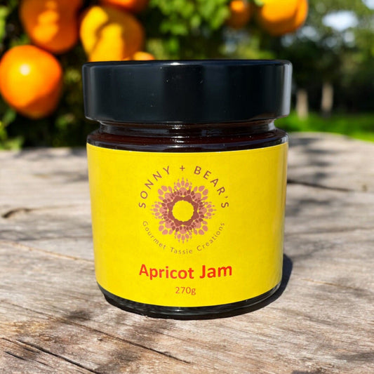 Tasmanian Jam Apricot Jam Tassie Gourmet Creations Sonny & Bear Tasmania