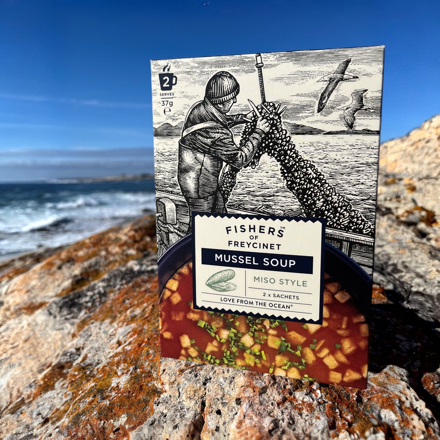 Fishers of Freycinet Mussel Soup Miso Style Freycinet Marine Farm Tasmania