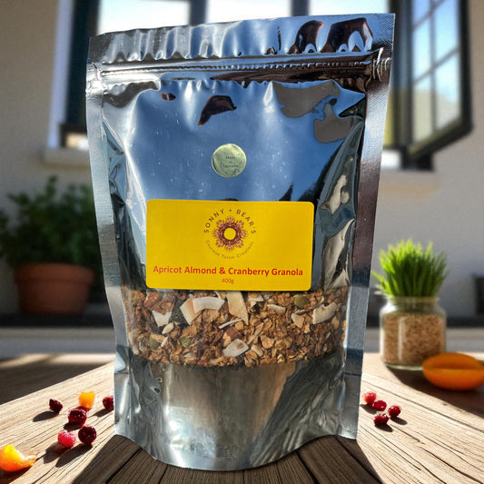 Gourmet Apricot Almond and Cranberry Granola by Sonny & Bear - premium artisanal Tasmanian breakfast granola