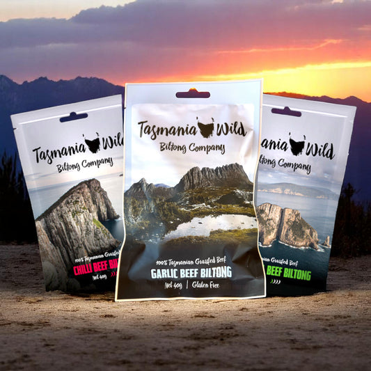 Tasmania Wild Biltong Company Variety Collection Beef Biltong
