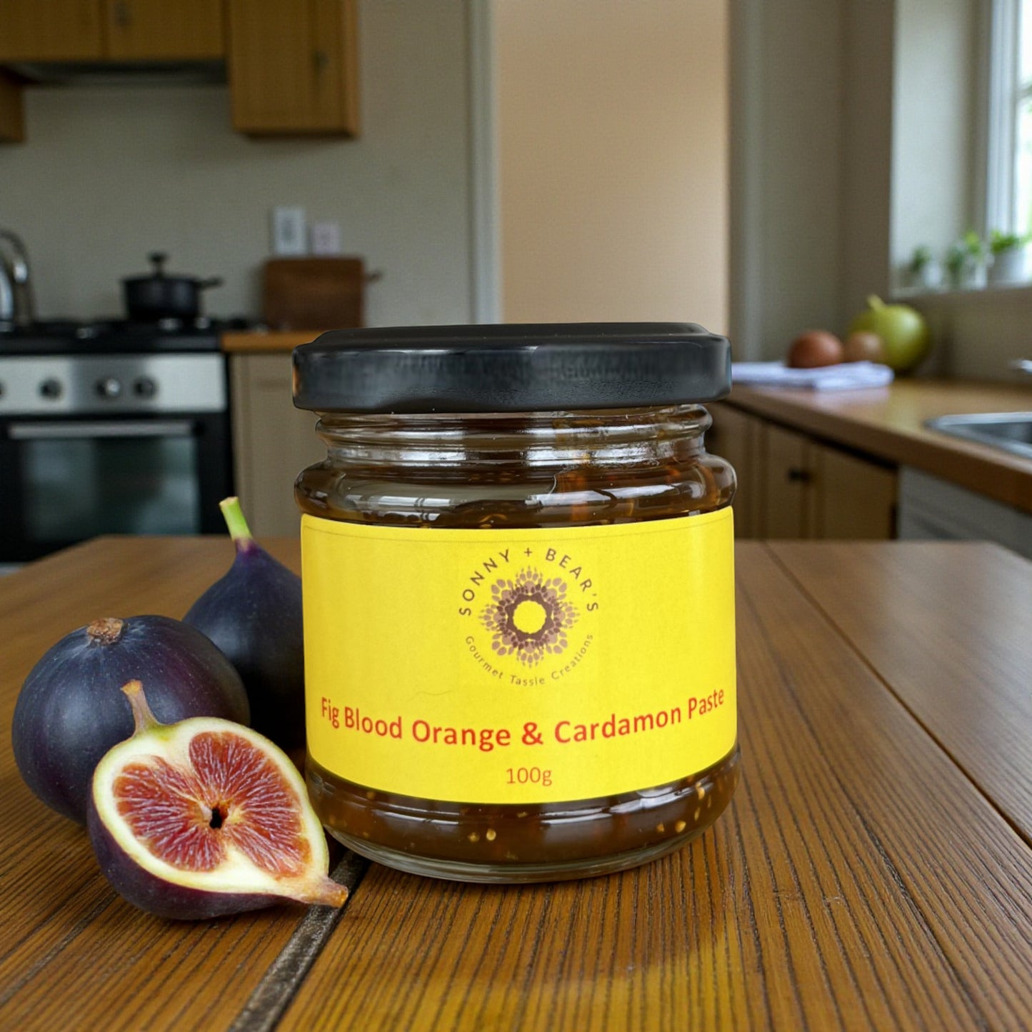 Jar of Tasmanian Fig, Blood Orange and Cardamon Paste by Sonny & Bear