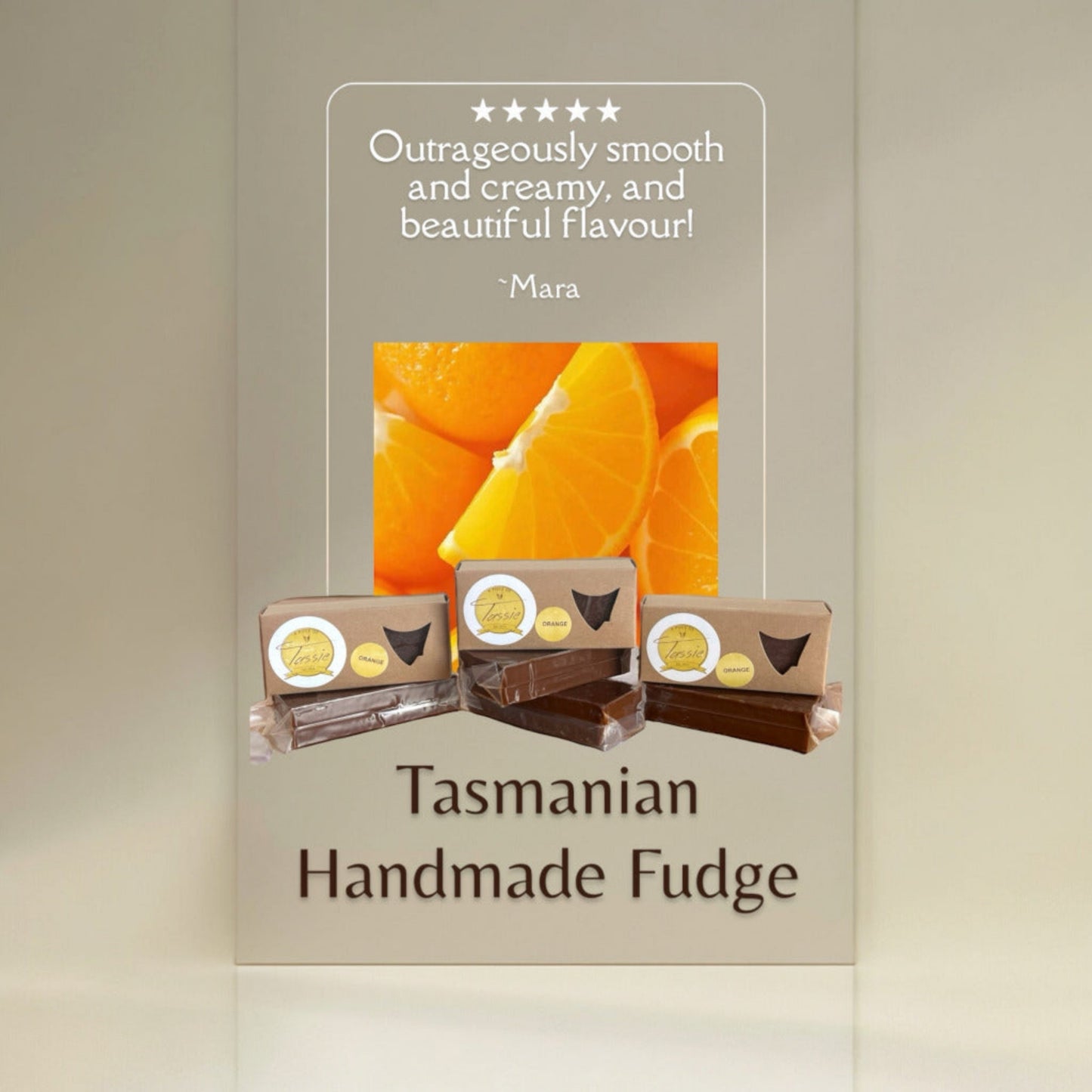 Tasmanian Fudge Handmade Orange Customer Review