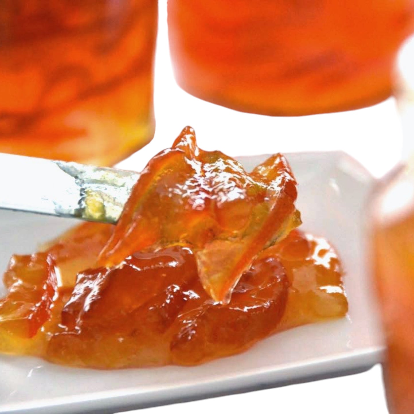 Tasmanian Whisky Seville Marmalade showing vibrant orange colour.