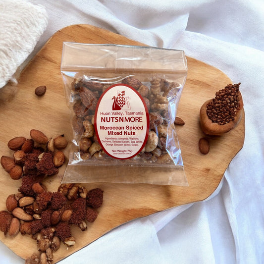 Tasmanian Gourmet Moroccan Spiced Mixed Nuts by Nutsnmore Tasmania