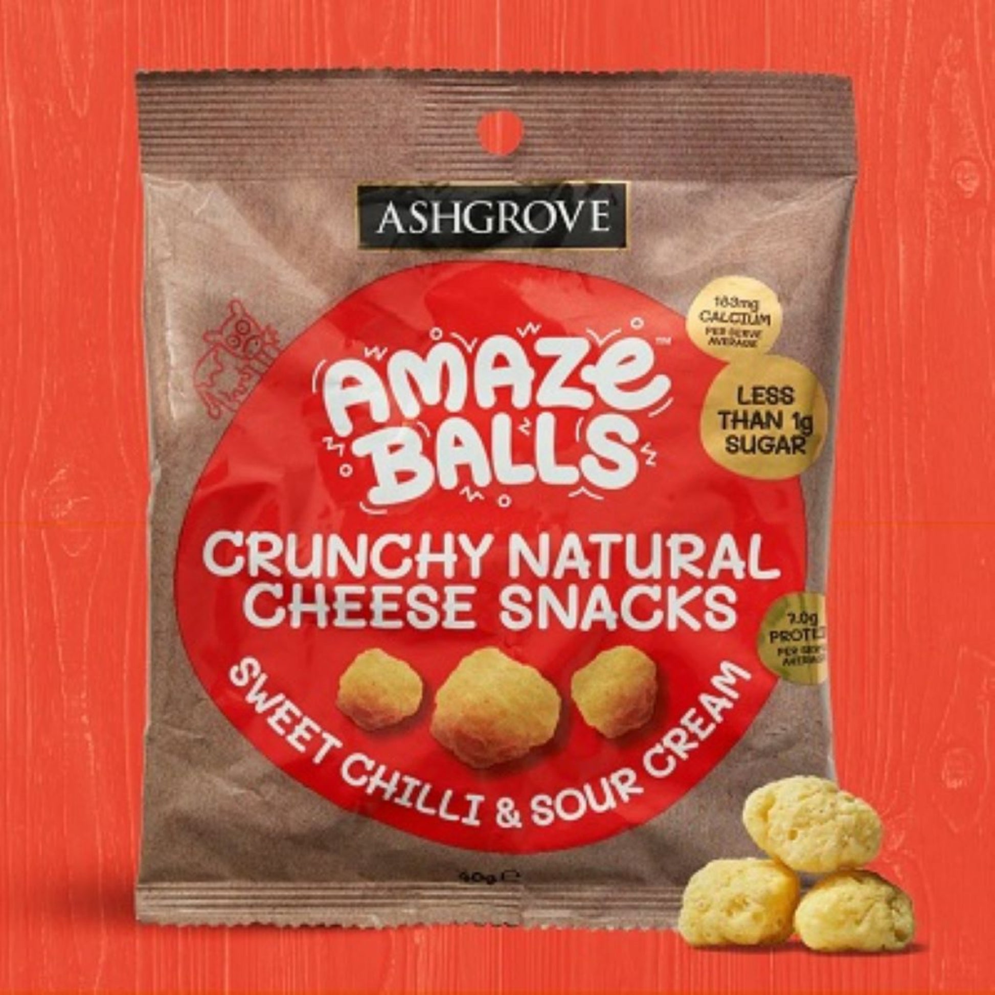 Ashgrove Cheese Tasmania Sweet Chilli & Sour Cream Amazeballs