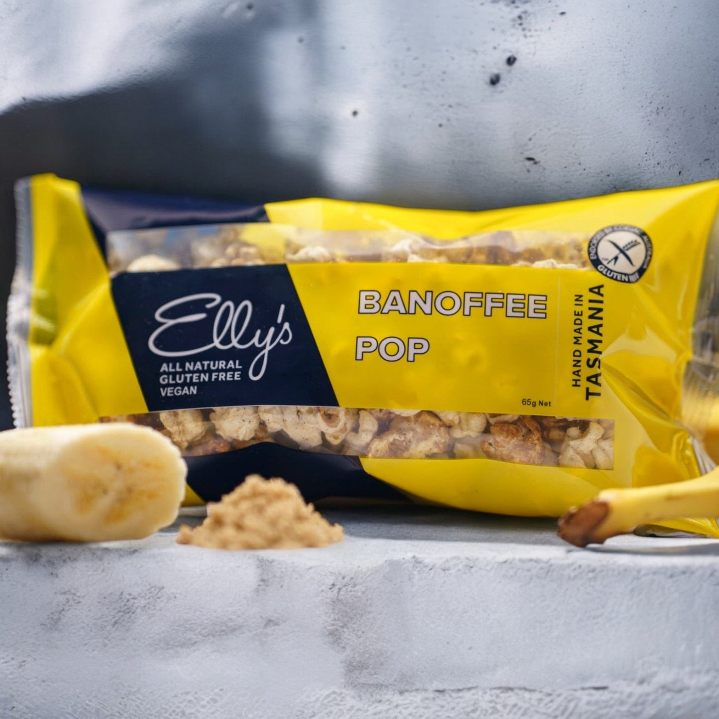 Banoffee POP Popcorn by Elly's Gourmet Confectionery Tasmania