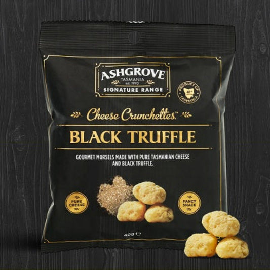 Ashgrove Cheese Tasmania Black Truffle Cheese Crunchettes 