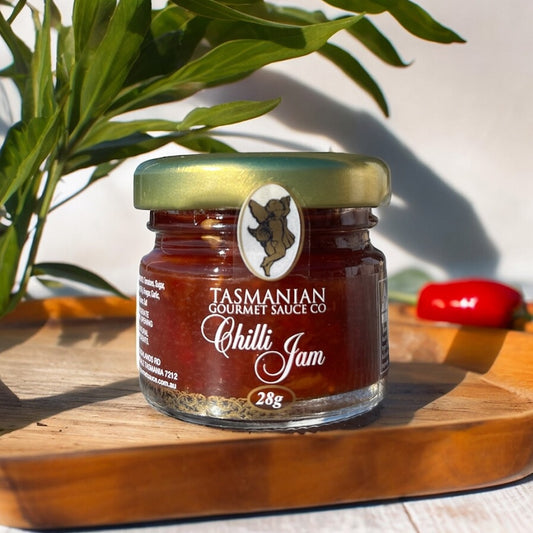 Tasmanian Chilli Jam 28g – Tasmanian Gourmet Sauce Company