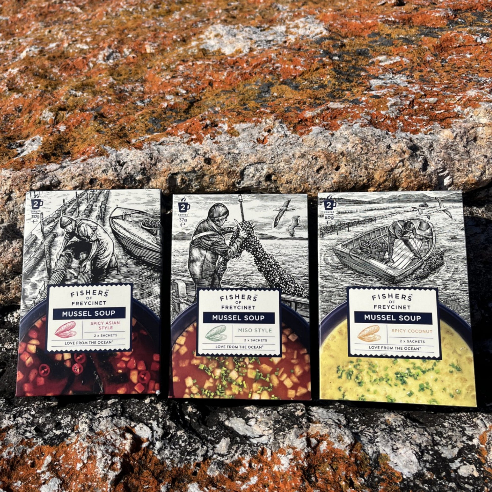 Freycinet Marine Farm's Fishers of Freycinet Tasmania Mussel Soup range 