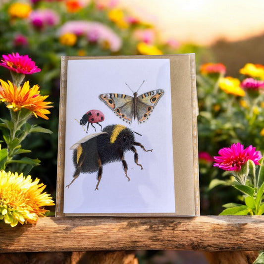 Tasmanian Bumble Bee Gift Card by Julia Hart Seeds to Memories