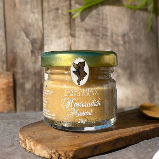 Horseradish Mustard 28g – Tasmanian Gourmet Sauce Company