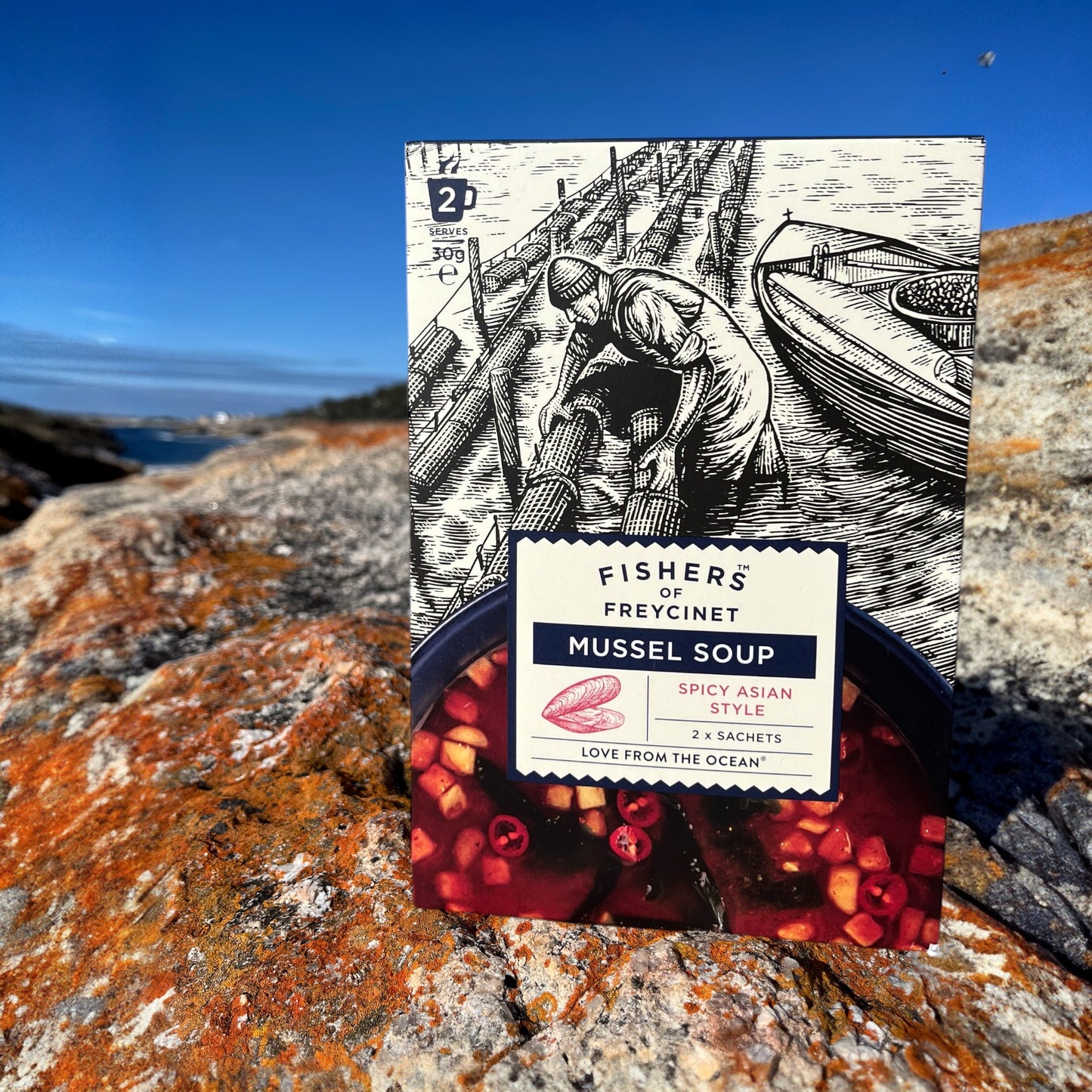 Freycinet Marine Farm Spicy Asian Style Mussel Soup by Fishers of Freycinet Tasmania