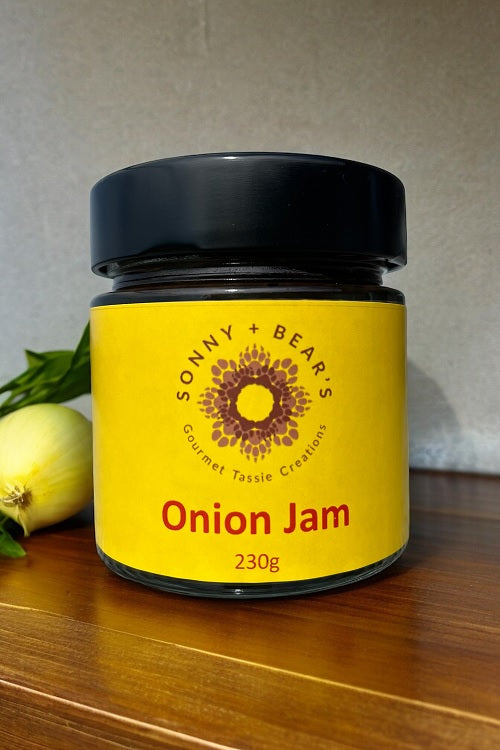 Onion Jam 230g - Handcrafted by Sonny & Bear's | Local Tasmanian Gourmet Delight