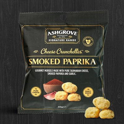 Ashgrove Cheese Tasmania Smoked Paprika and Garlic Cheese Crunchettes