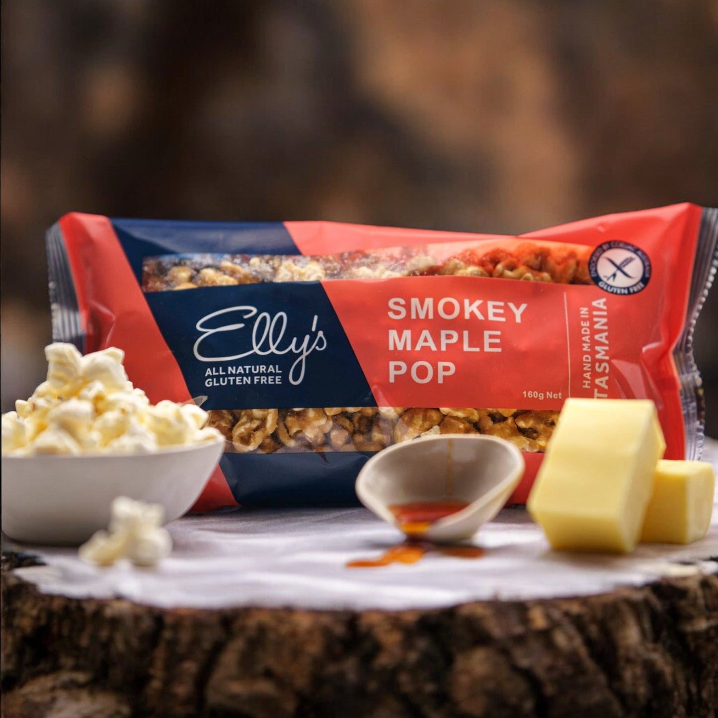 Smokey Maple POP Popcorn by Elly's Gourmet Confectionery Tasmania