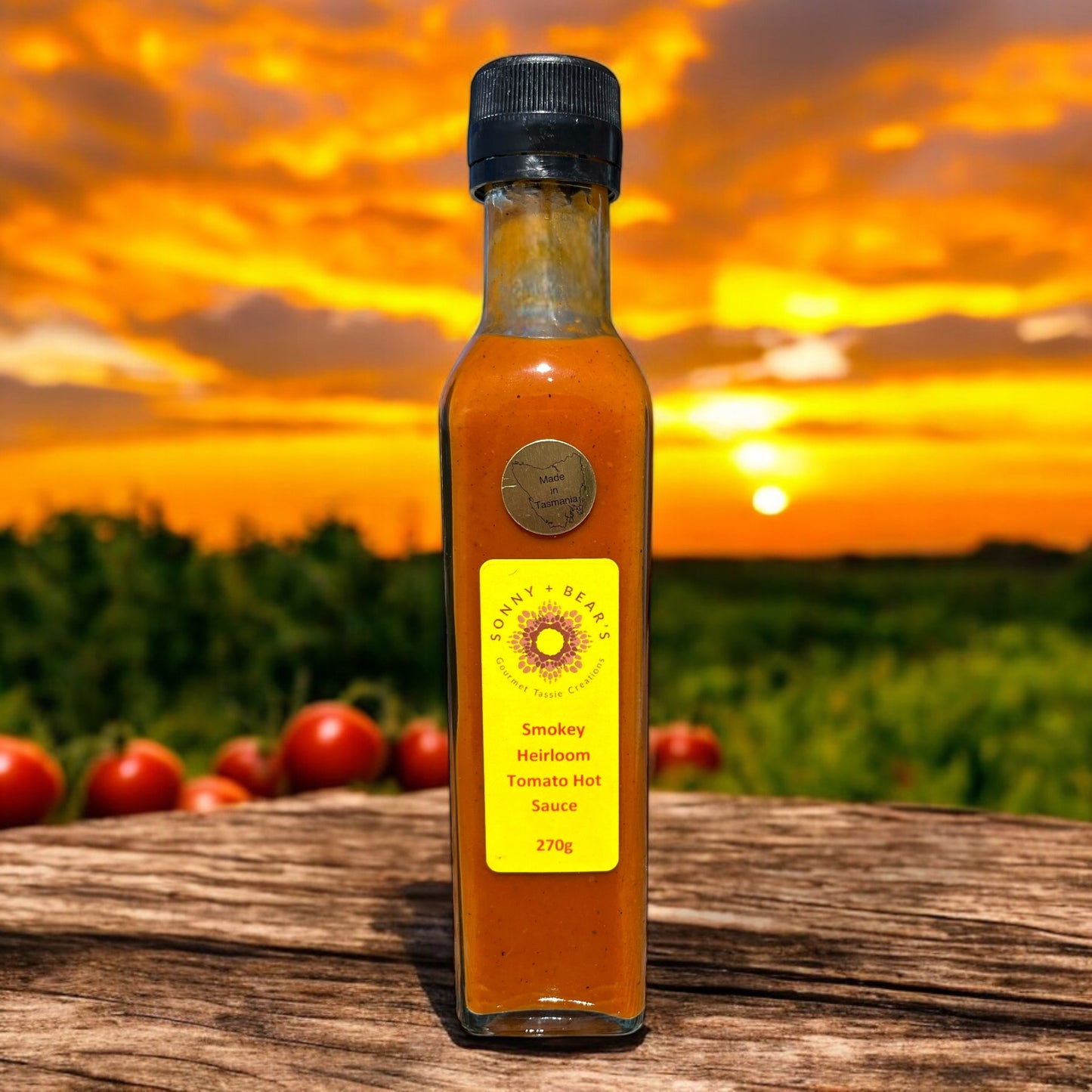 Tasmanian Gourmet Smokey Heirloom Tomato Hot Sauce 270g