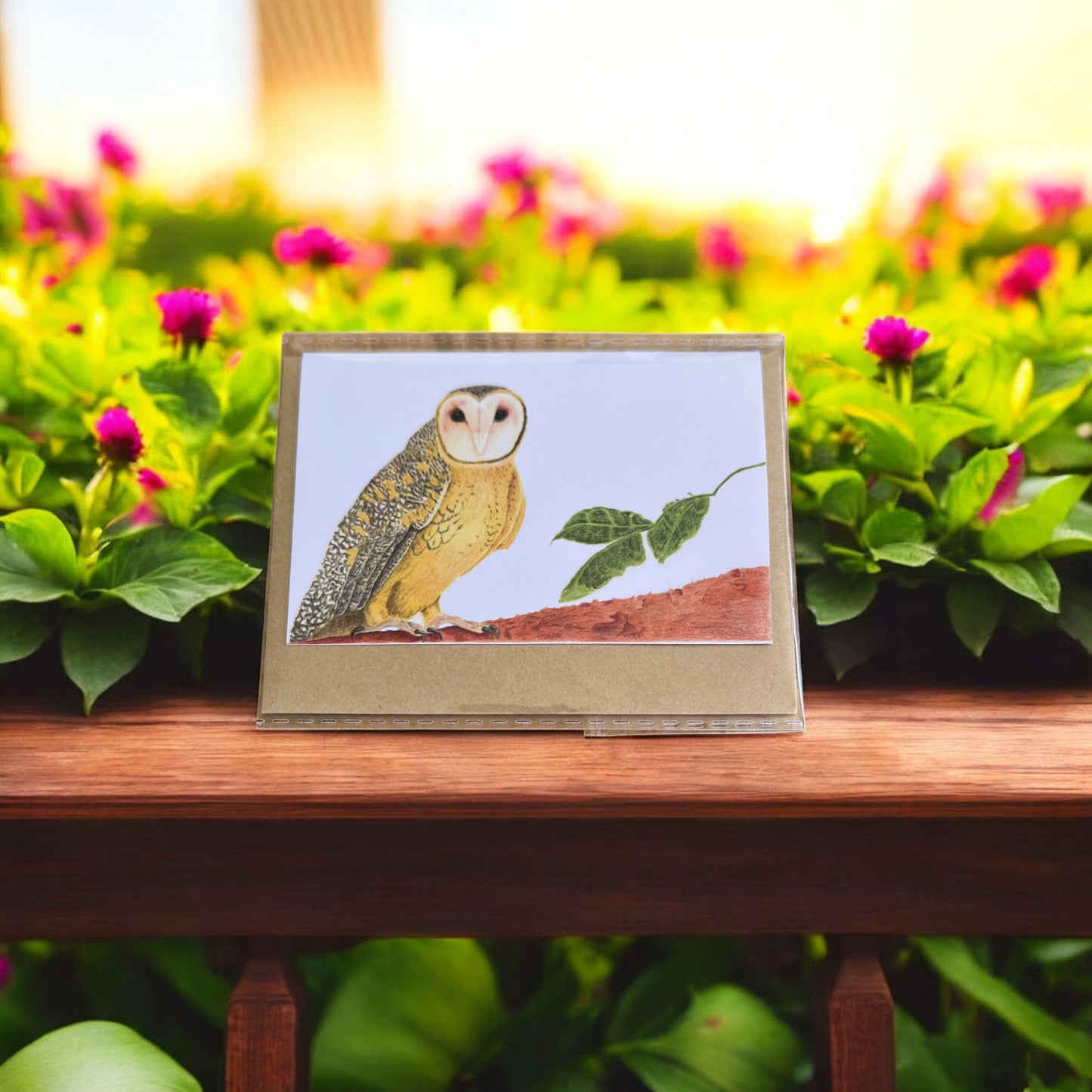 Tasmanian Masked Owl Gift Card by Julia Hart Seeds to Memories 