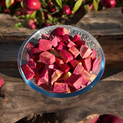 Freeze Dried Fruit Tasmanian Apple Pieces Green and Red Apple
