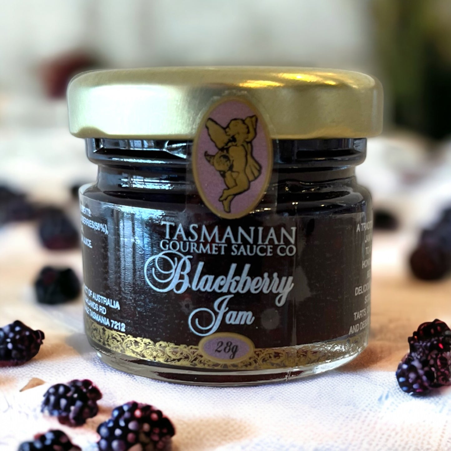 Tasmanian Gourmet Sauce Company Blackberry Jam 28g