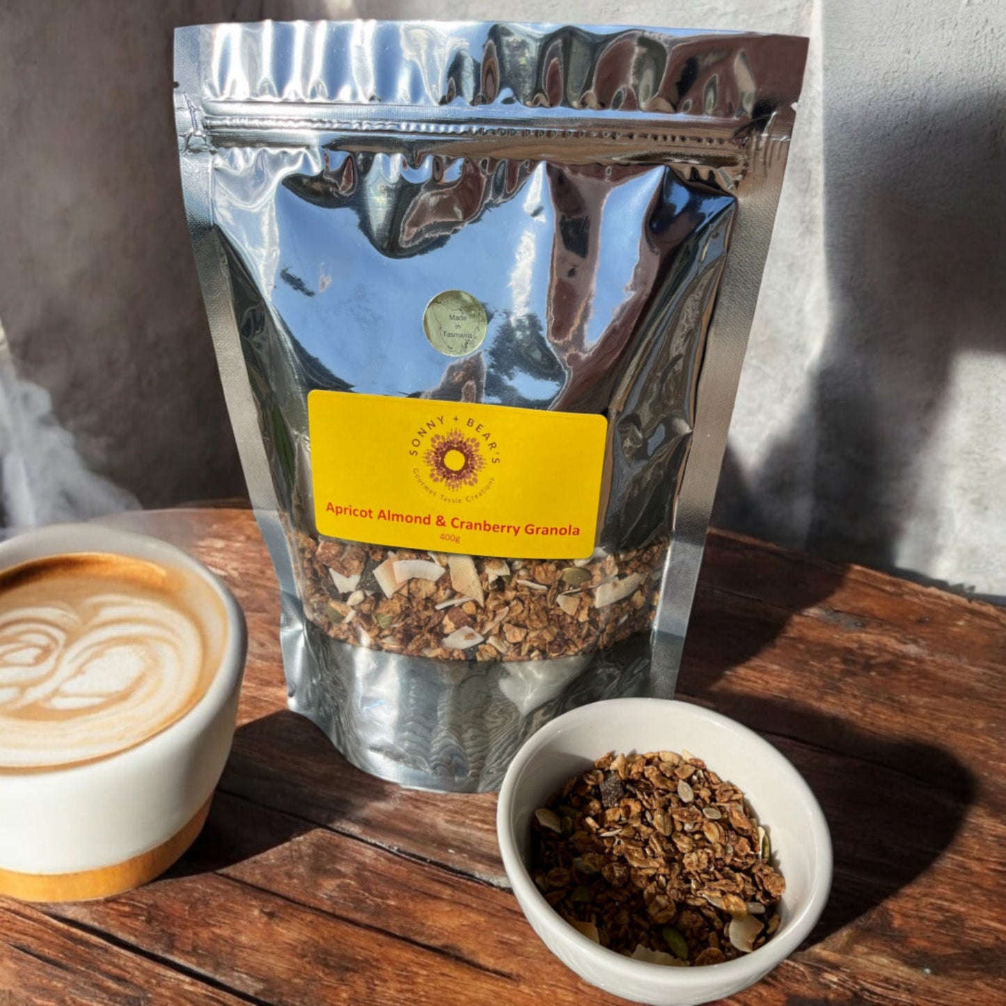 Tasmanian Gourmet Granola Apricot Almond and Cranberry by Sonny and Bear
