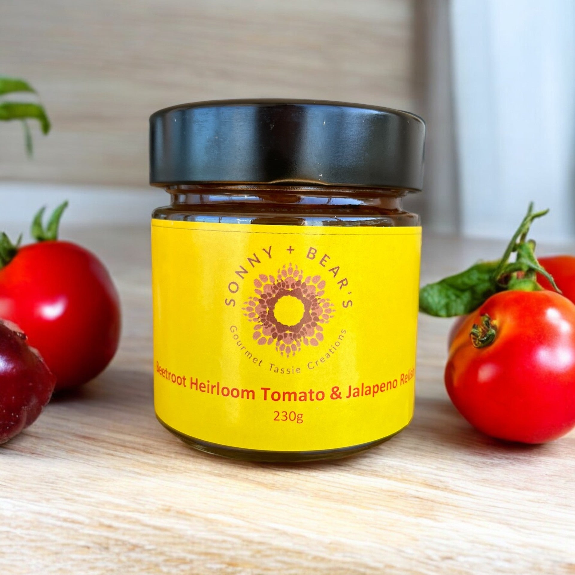 Tasmanian Gourmet Beetroot Heirloom Tomato & Jalapeno Relish