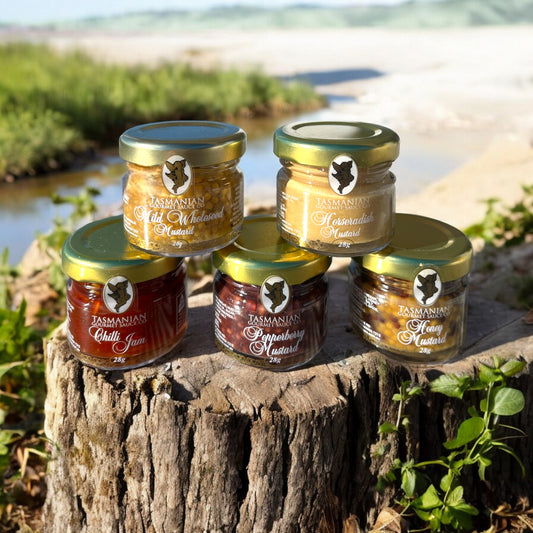 Tasmanian Gourmet Sauce Company | Tasmania Gourmet Mustard and Chilli Jam 