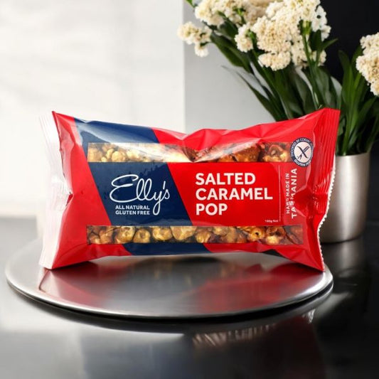 Tasmanian Salted Caramel Handmade Popcorn by Elly's - 75g | All Natural & Gluten Free
